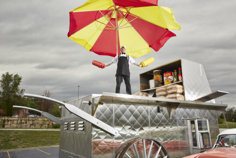 Marcus Daily - Largest Hot Dog Cart
Guinness World Records 2014
Photo Credit: Kevin Scott Ramos/Guinness World Records